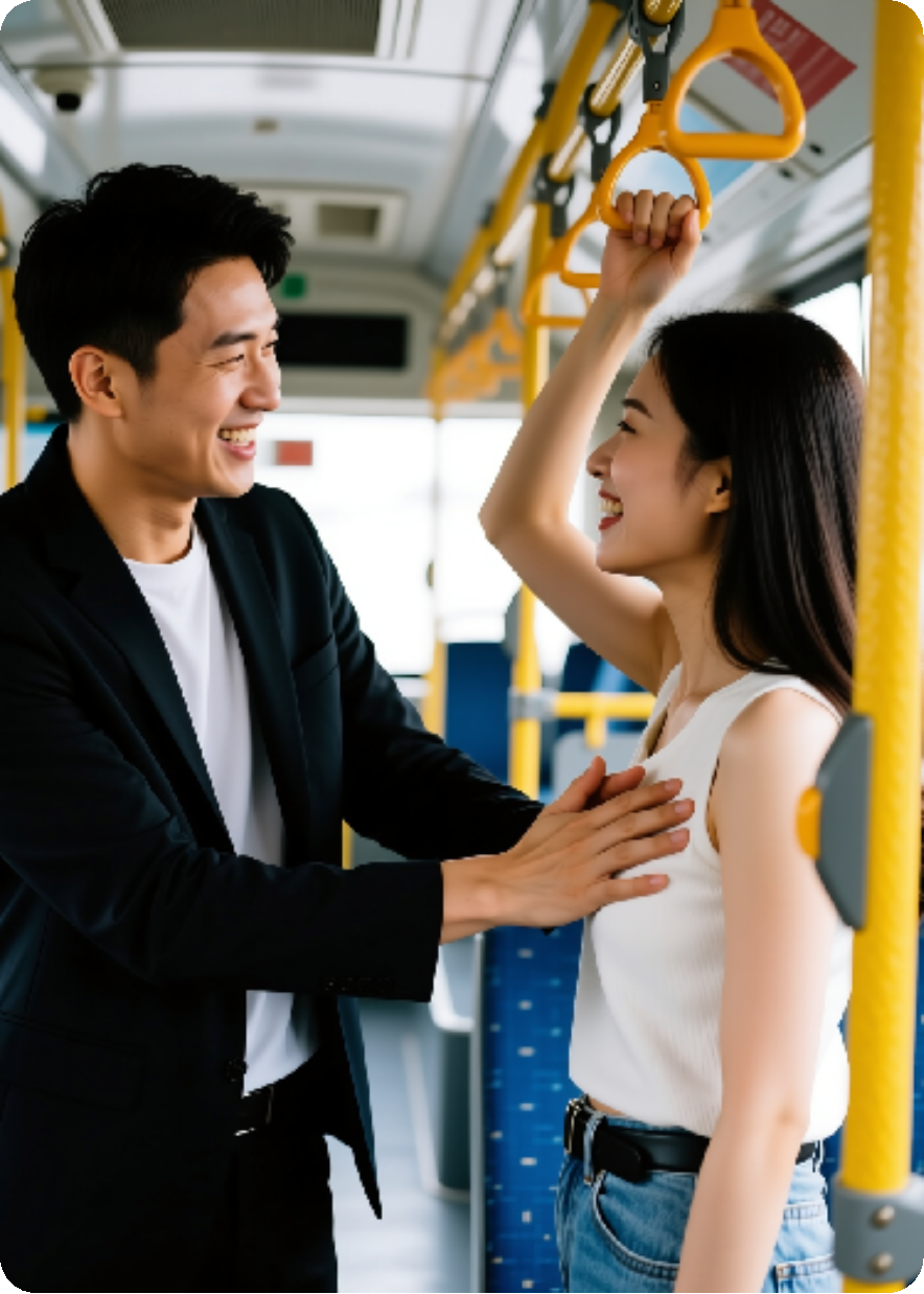 男变女：我第一天变成女的，就被猥琐男摸屁股