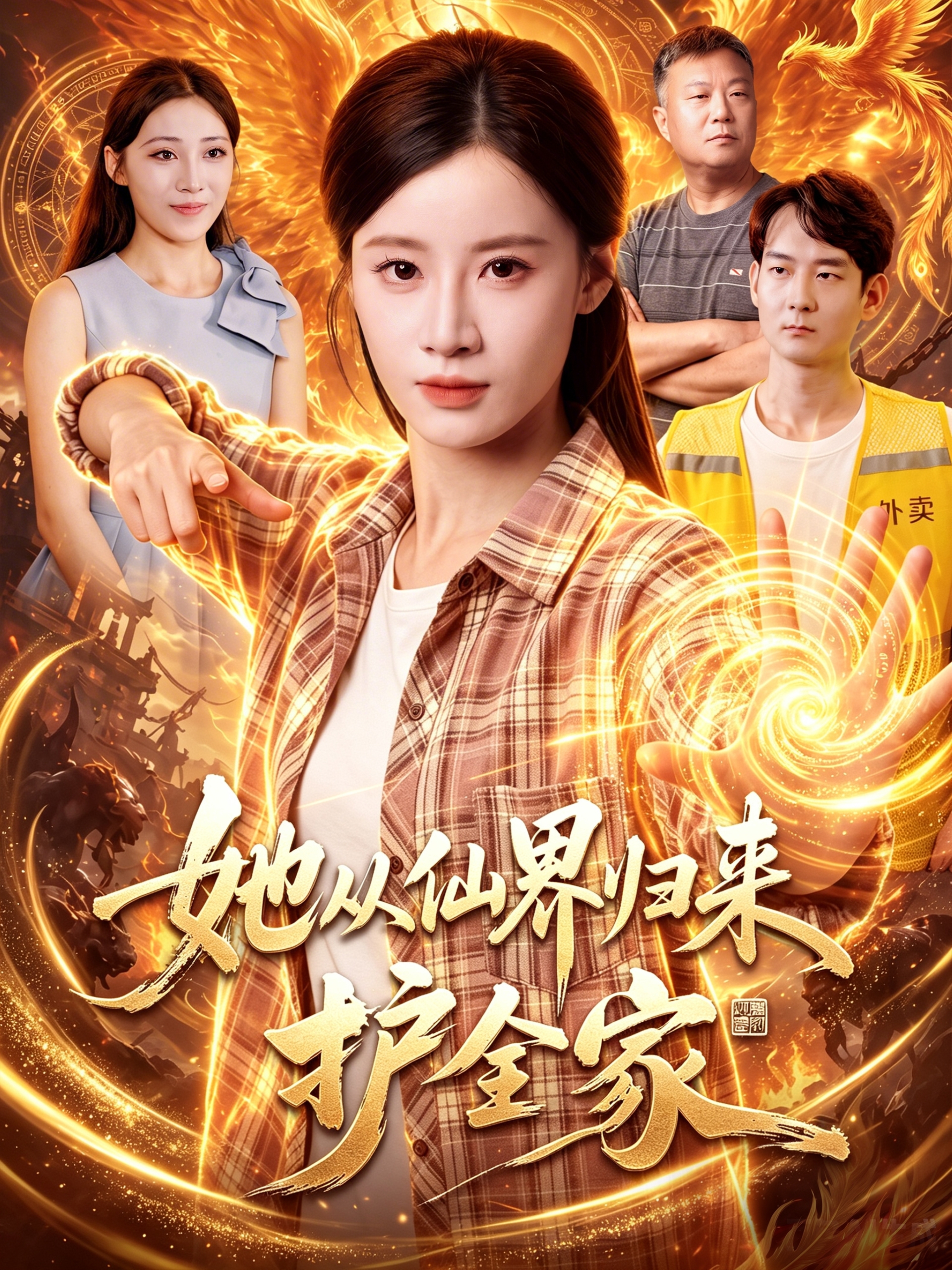 她从仙界归来护全家