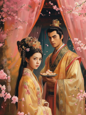簾卷西風望桃花