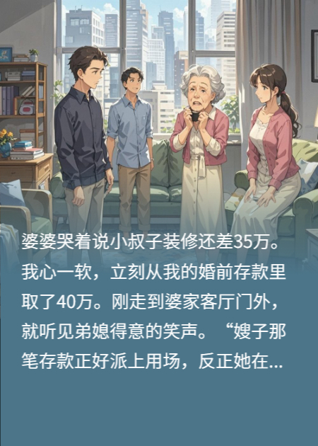 我拿40万买断了婆家十年情，婆家人团灭了免费全文