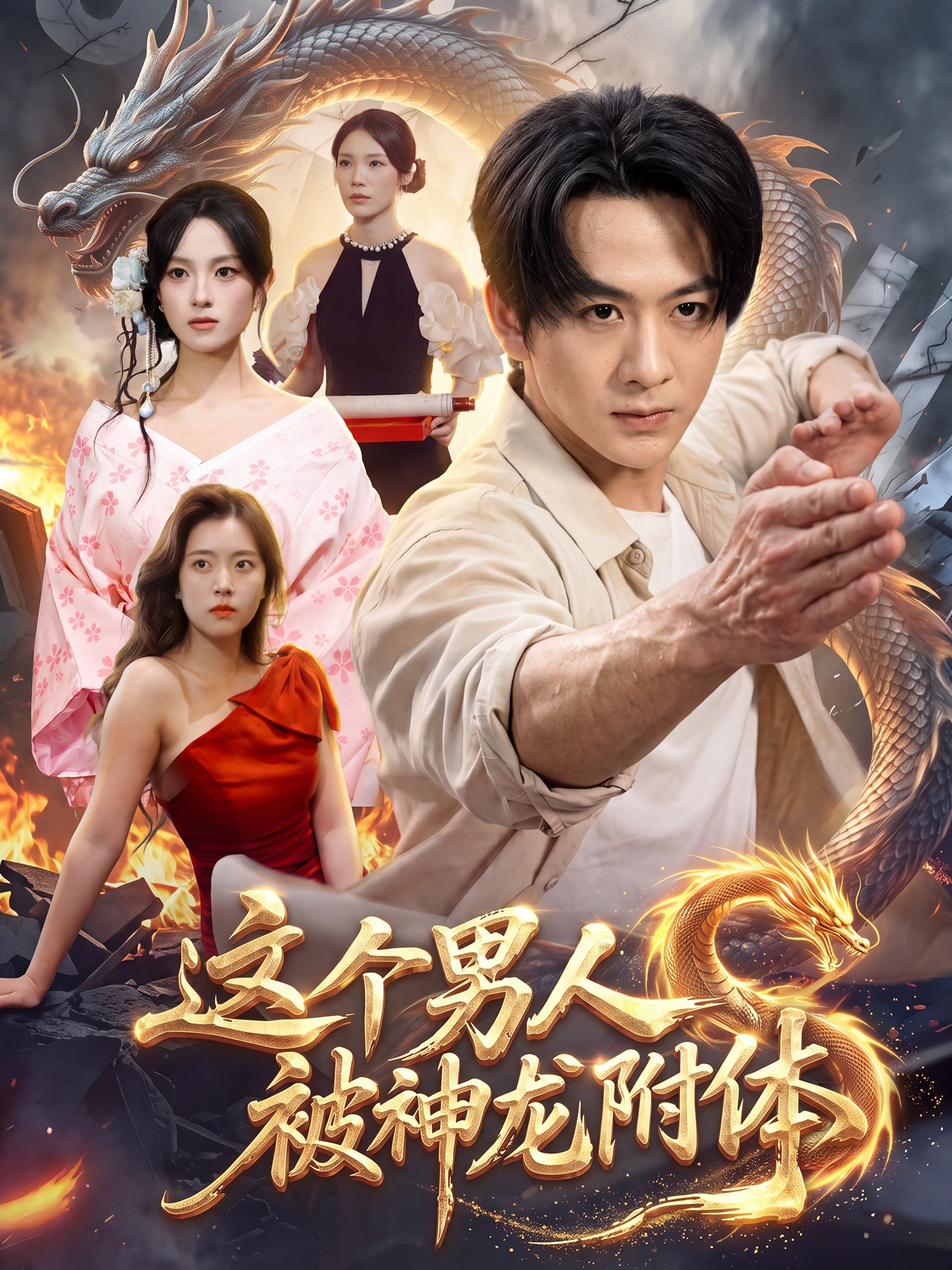 这个男人被神龙附体