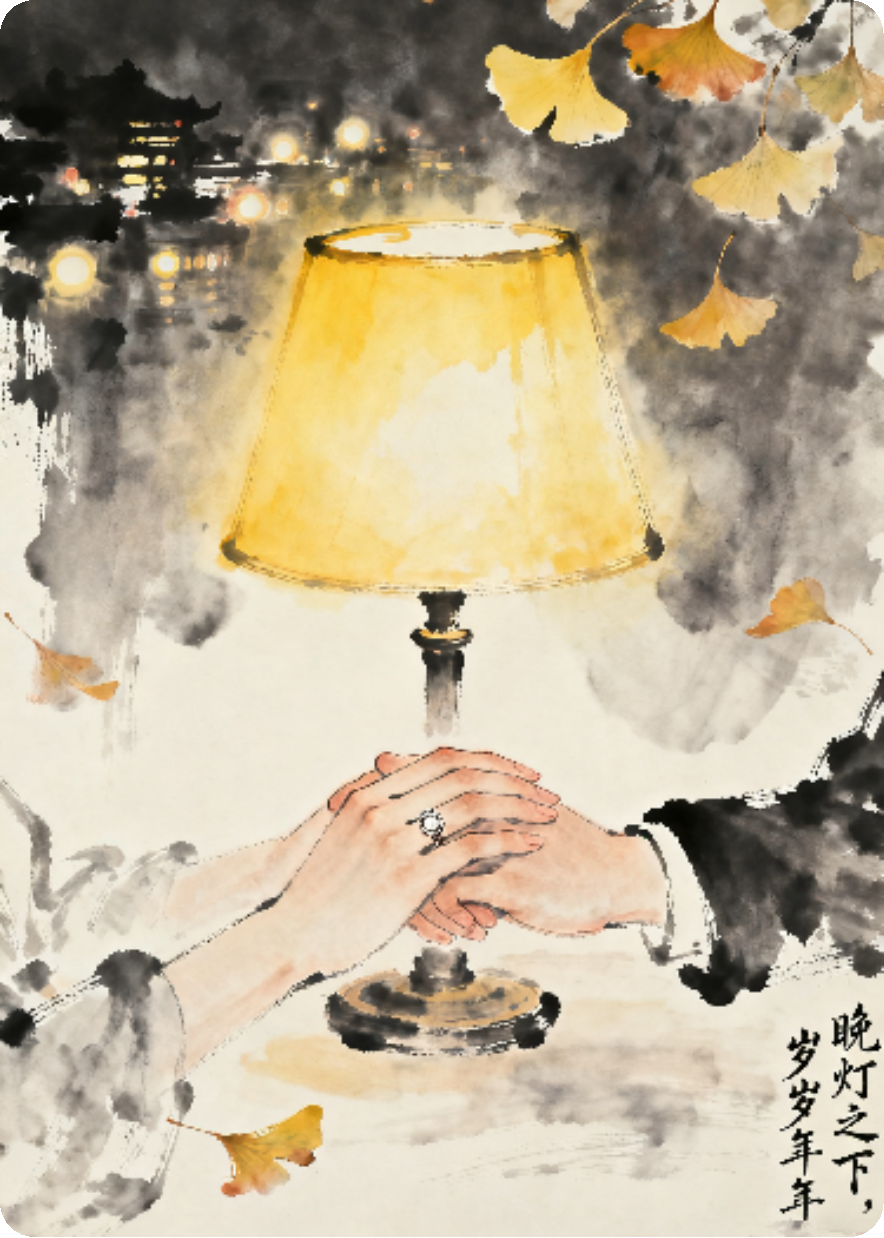 晚灯之下，岁岁年年