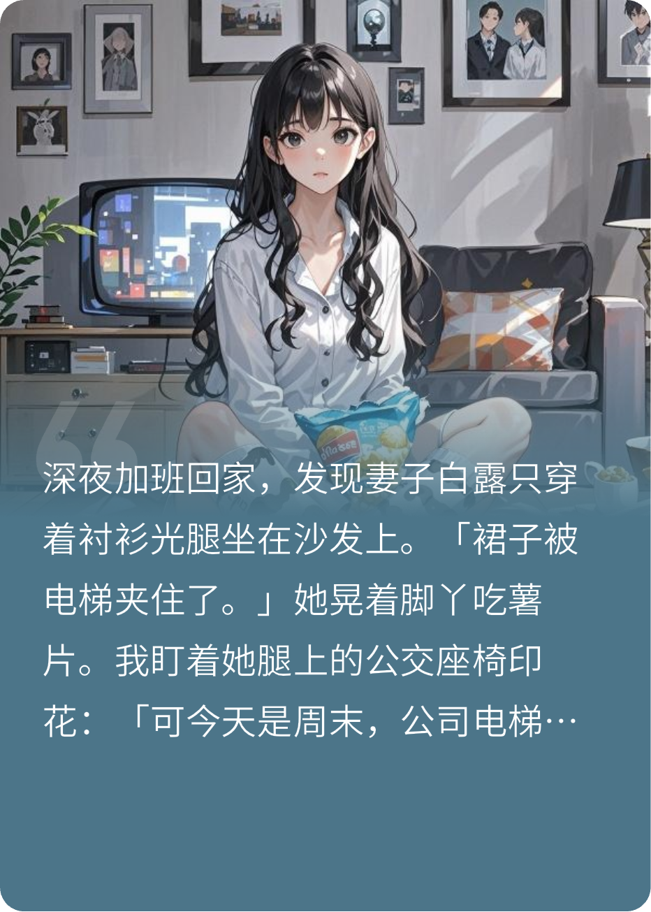 我老婆腿的丝袜不见了