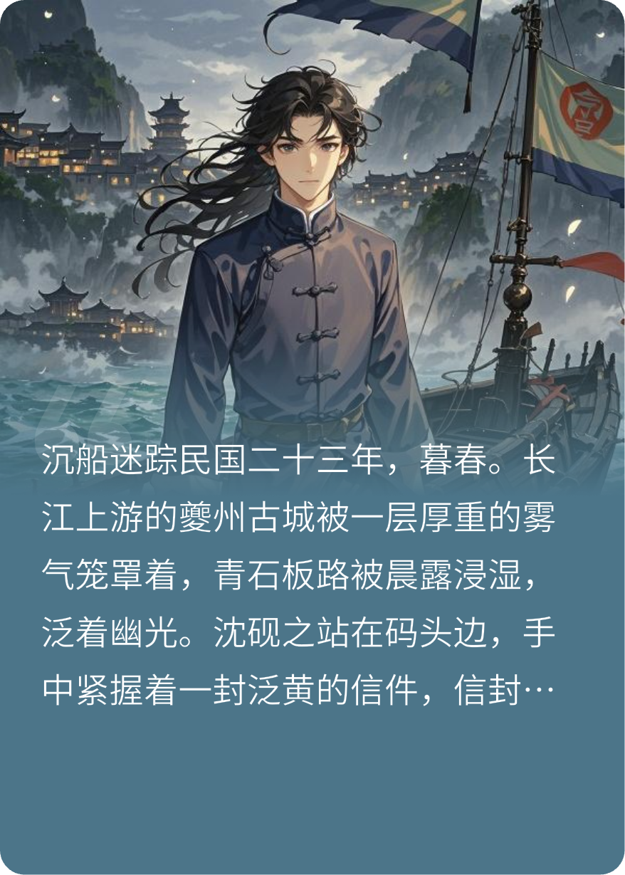 哪本小说的主角有沈砚之老陈？-暮光文学网