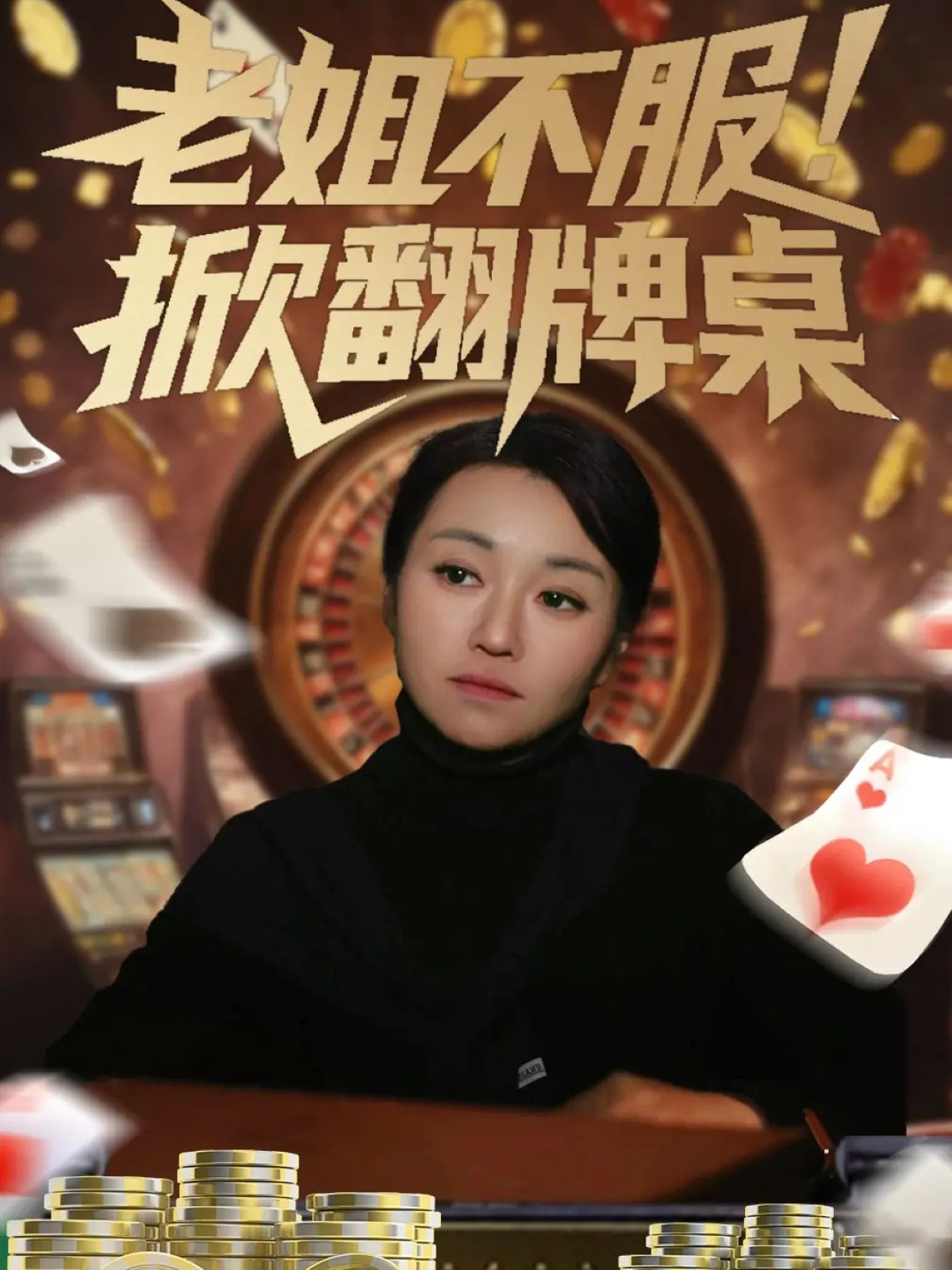 老姐不服！掀翻牌桌全程高能