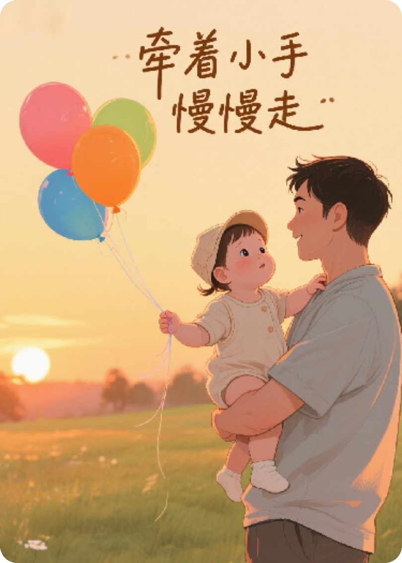 牽著小手慢慢走
