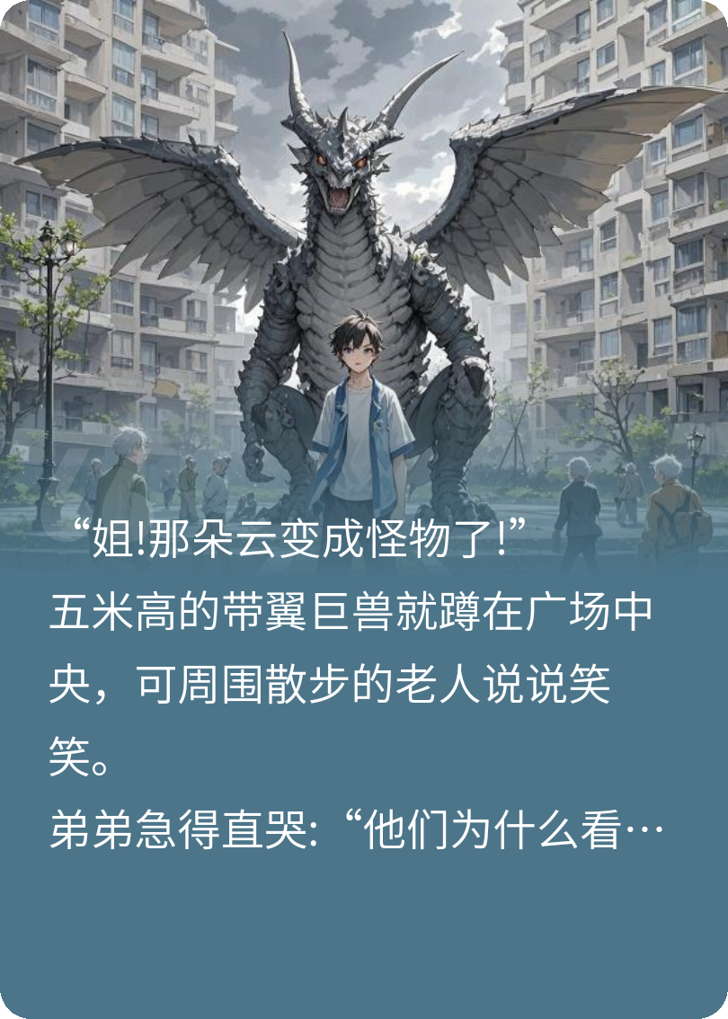 只有我兩看得見云中巨怪