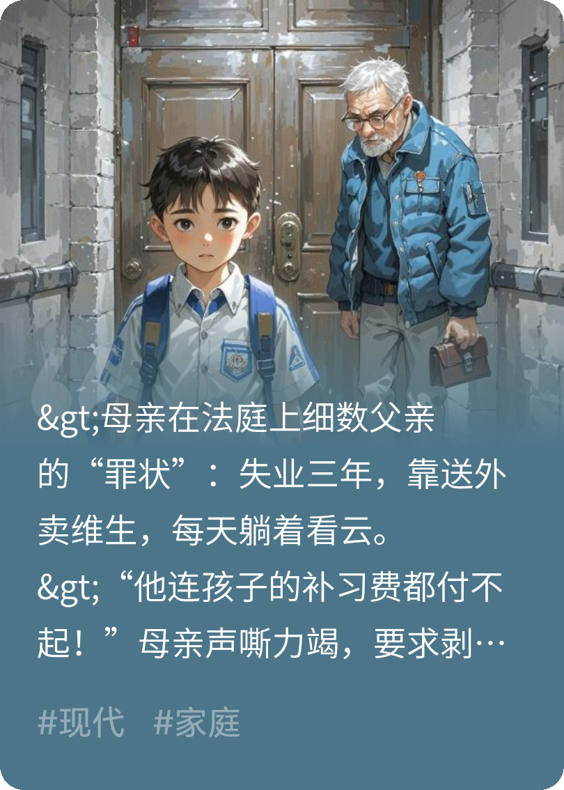 法庭上，我選擇的爸爸最終躺平