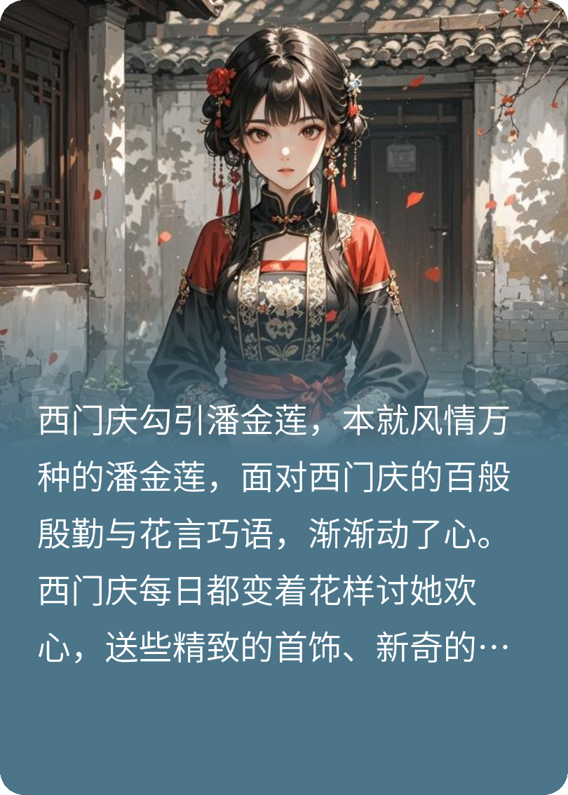 潘金莲和西门庆