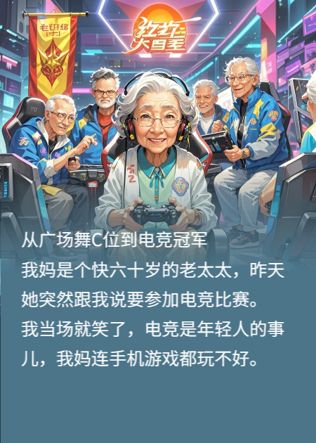 從廣場(chǎng)舞C位到電競冠軍