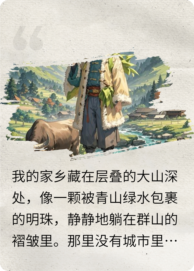 我的家鄉(xiāng)藏在層疊的大山深處