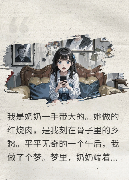 奶奶給我端來(lái)飯，說(shuō)吃完帶我上路