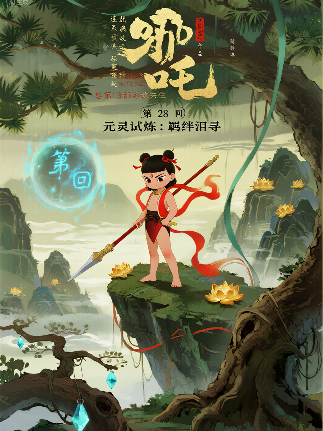 哪吒3卷第13部影紋共生第28回元靈試煉：羈絆淚尋