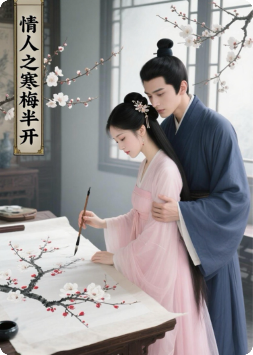 情人之·寒梅半开