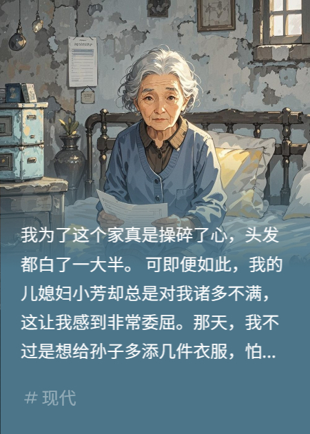 为了孩子为了家，儿媳妇不理解我本站精选TXT