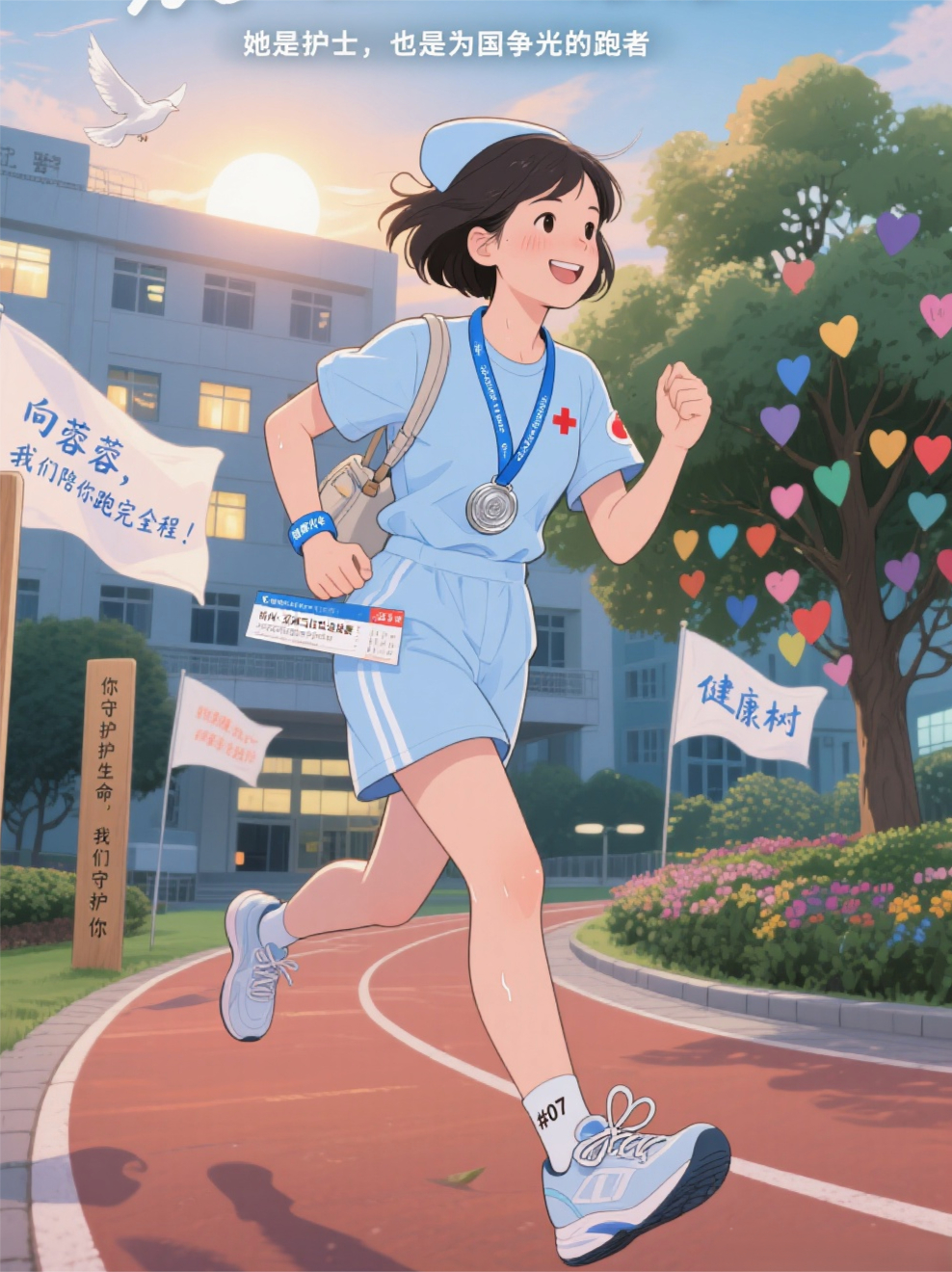 晨光里的向蓉蓉