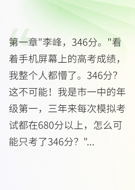 高考成績被改我怒當(dāng)三年街溜子