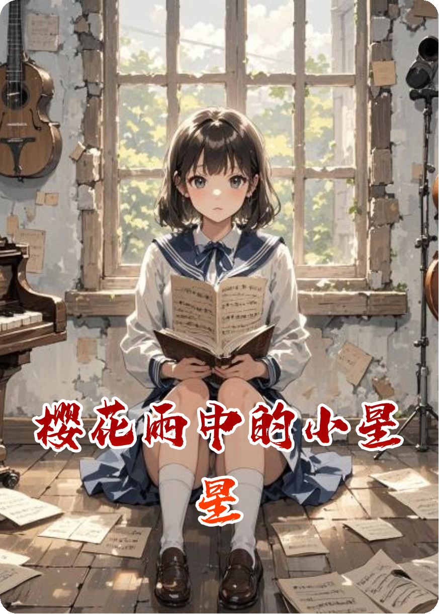 櫻花雨中的小星星