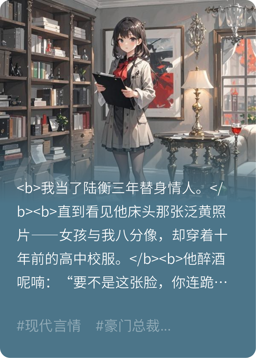 被當(dāng)成替身后，我反手嫁給他哥
