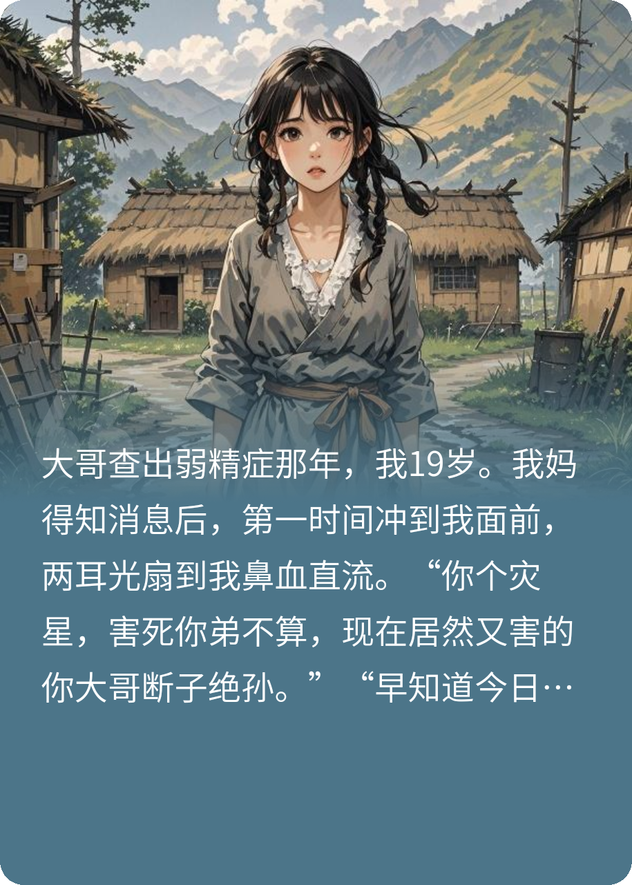 大哥弱精症，我妈把账全算我头上终章（月儿明月首饰）电子书畅享阅读