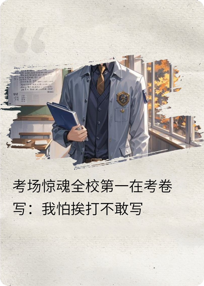 全校第一在考卷寫我怕挨打不敢寫