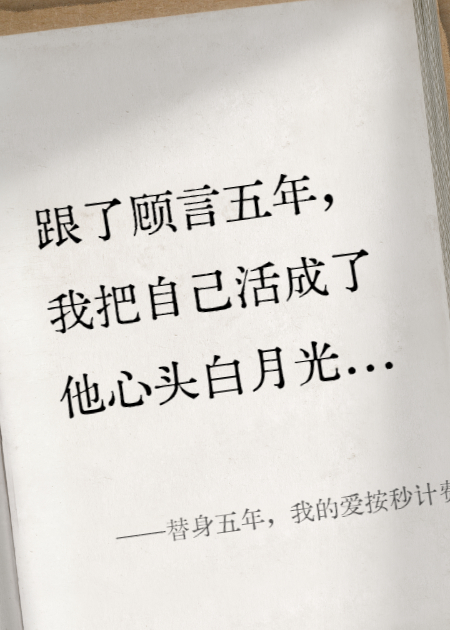 替身五年，我的愛(ài)按秒計(jì)費(fèi)