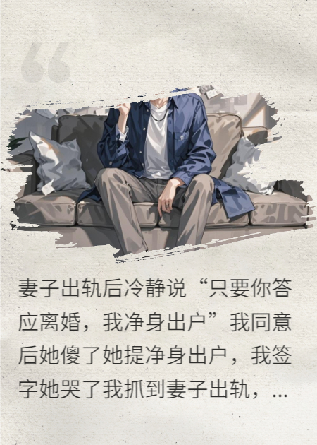 她提凈身出戶，我簽字她哭了