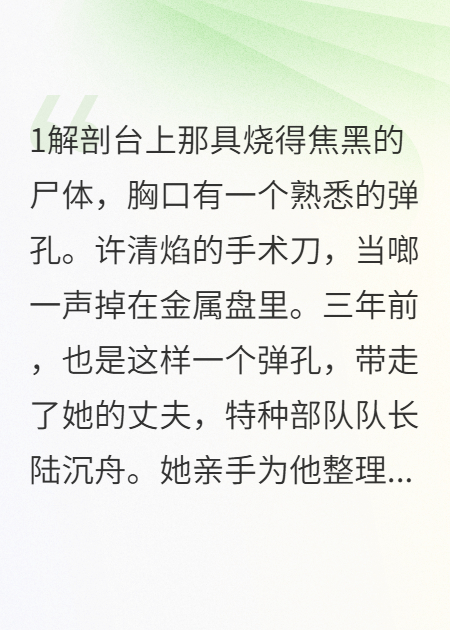 白骨軍魂：法醫(yī)前妻的復(fù)仇