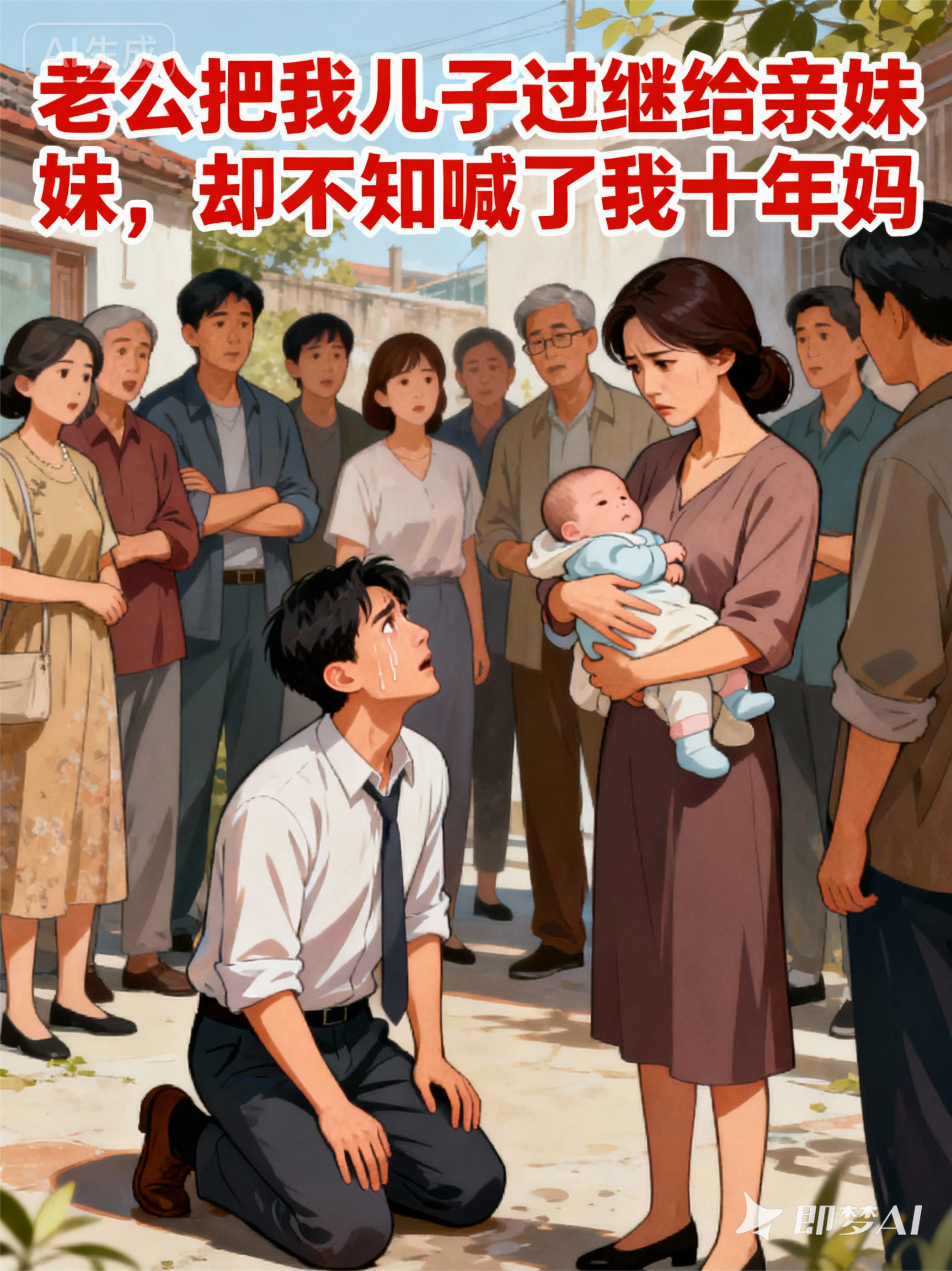 老公把我儿子过继给亲妹妹，却不知喊了我十年妈无广告全文