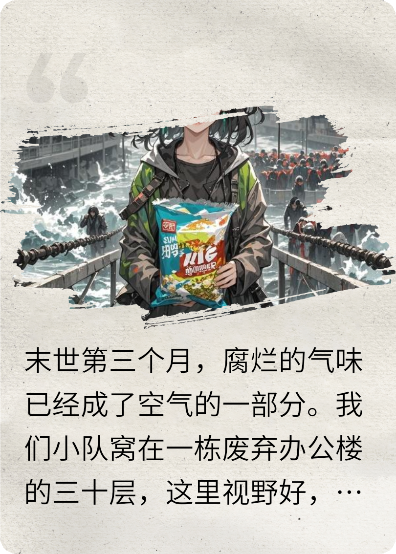為一包泡面，閨蜜將我推入尸潮，我的寵物鼠怒變巨獸