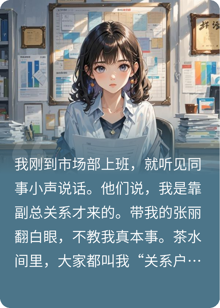 同事背后造謠我靠關(guān)系上位