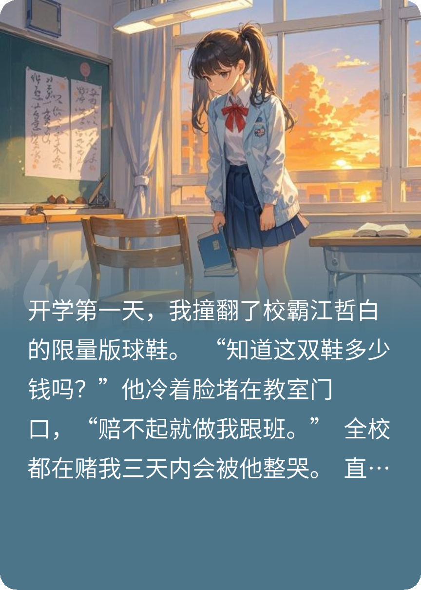 转学后高冷校霸非让我赔奶茶