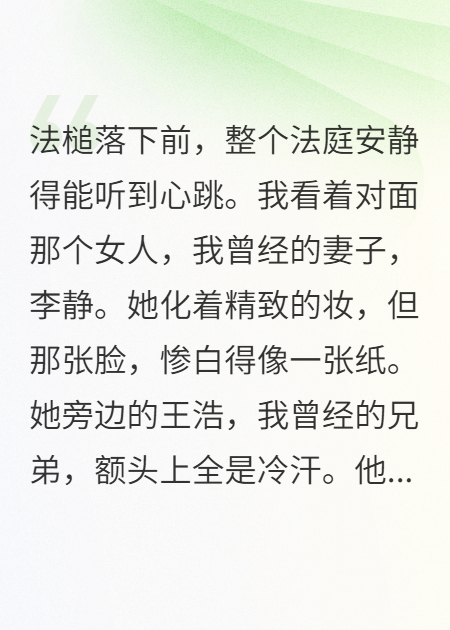 我含冤入獄，她在外面逍遙快活