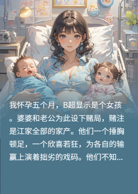 他們賭我生女，我龍鳳胎掏空婆家