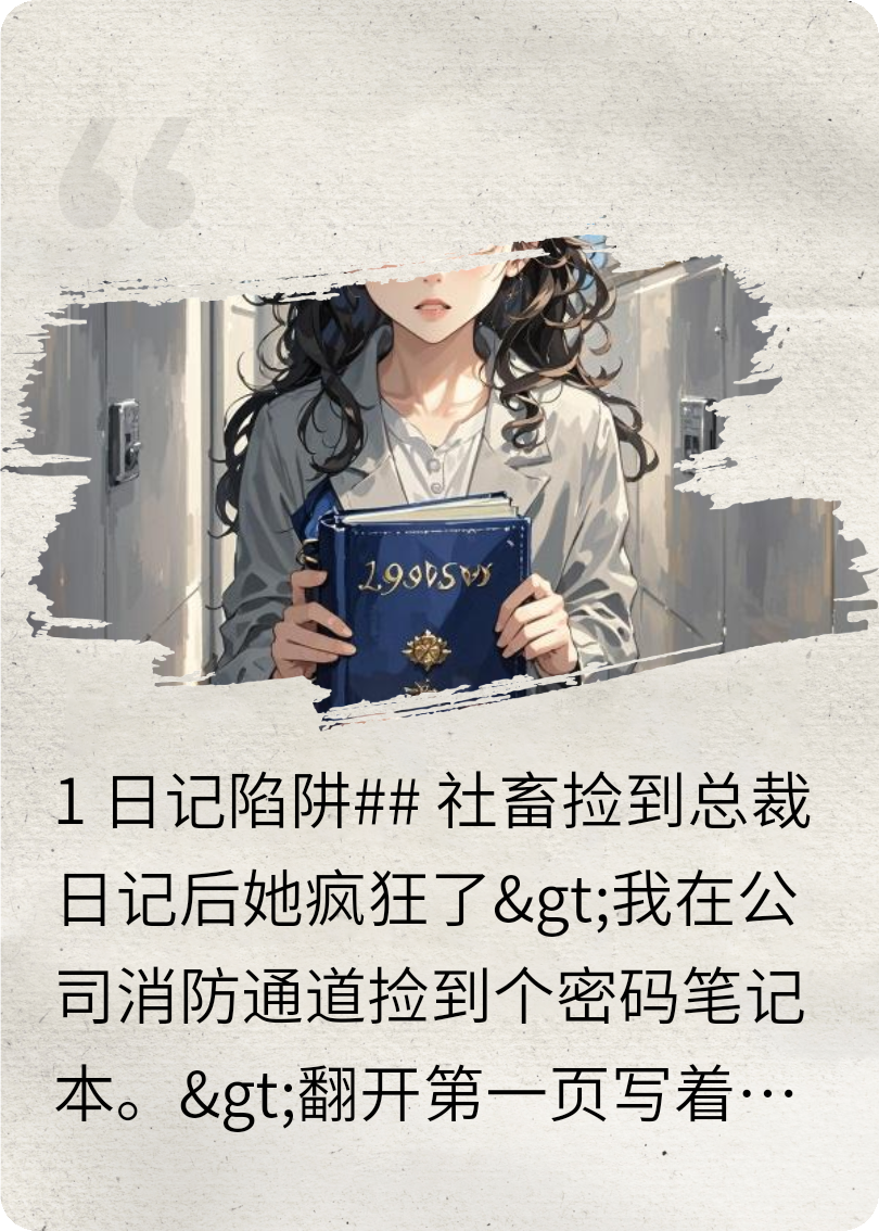 社畜撿到總裁日記后她瘋狂了
