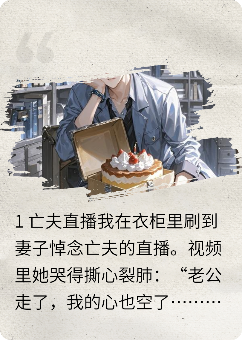 我假死后，妻子開始直播深情悼念