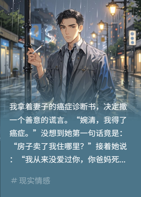 我妻子得了癌症，我却说是我得了