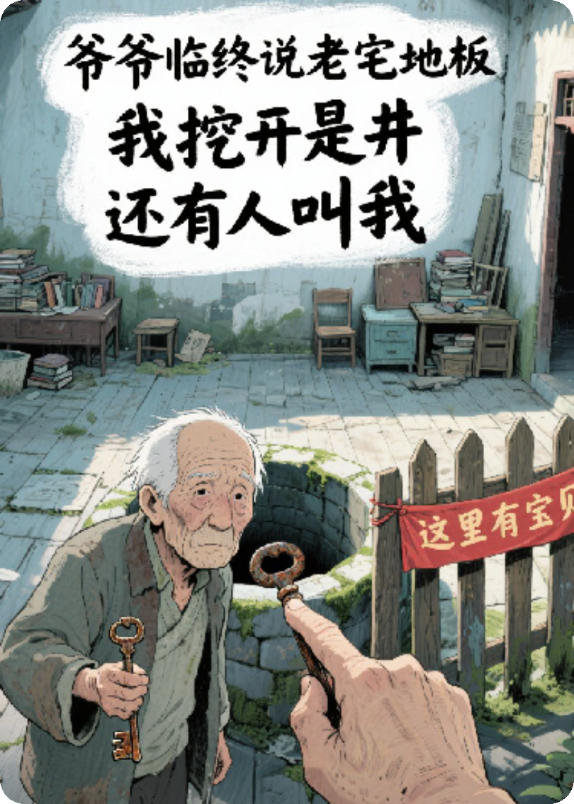 爺爺臨終說老宅下埋著寶貝，我挖開是口井，且有人叫我