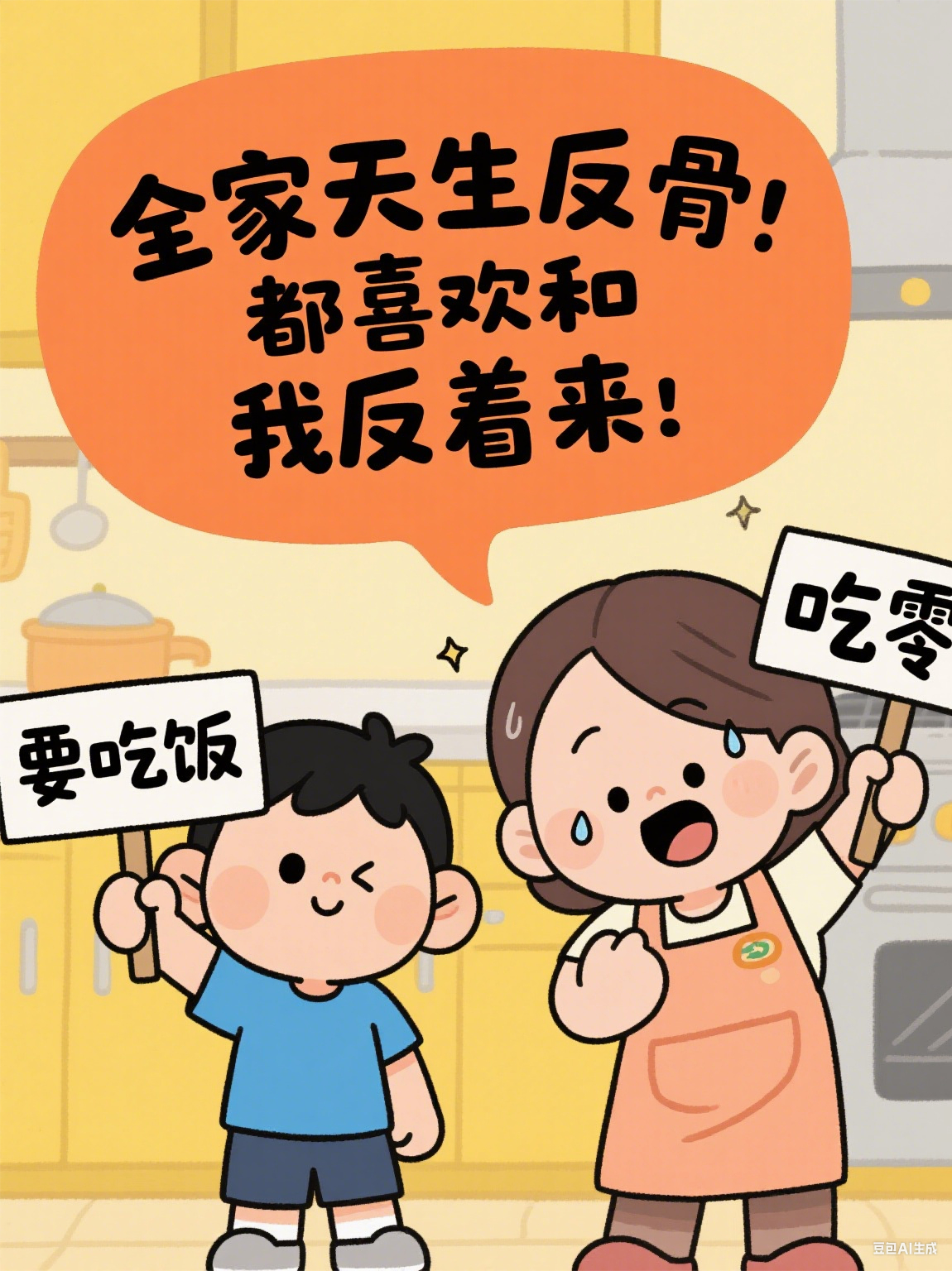 全家天生反骨，都喜歡和我反著來