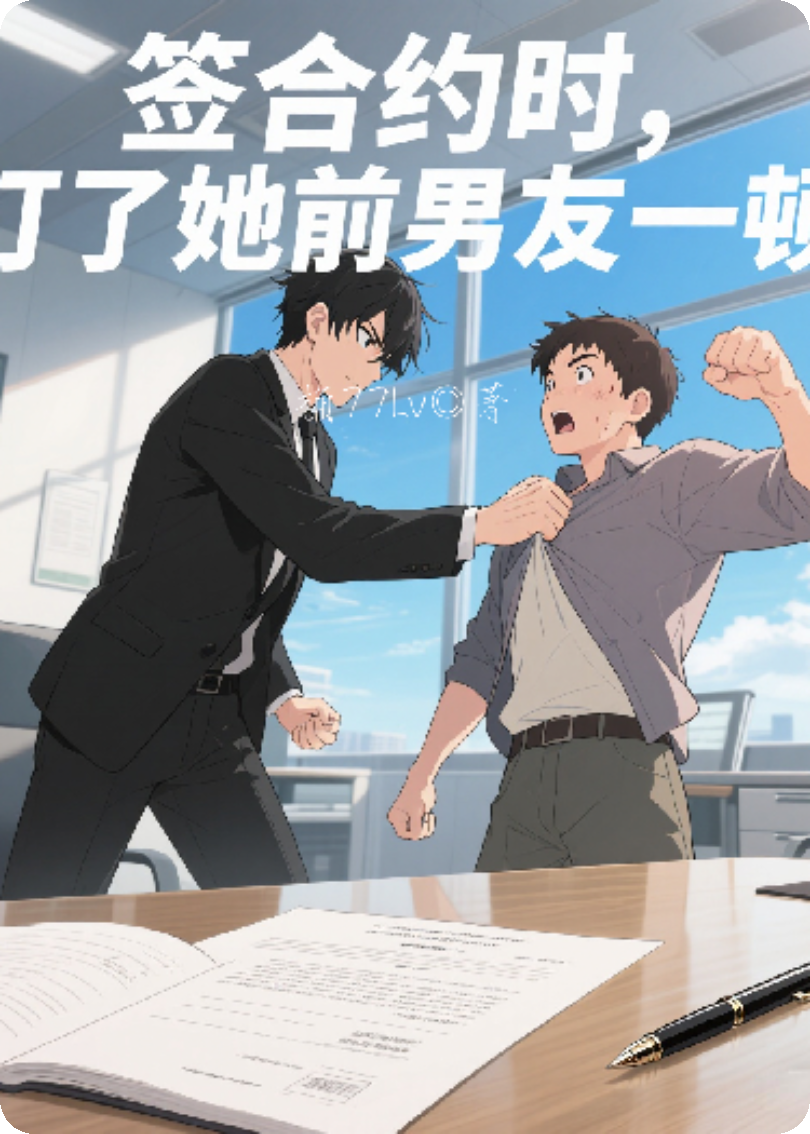 簽合約時(shí)，打了她前男友一頓