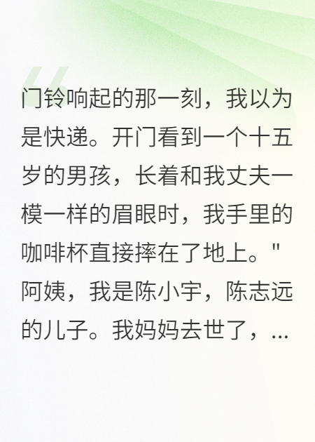 丁克三十年，私生子敲門要錢