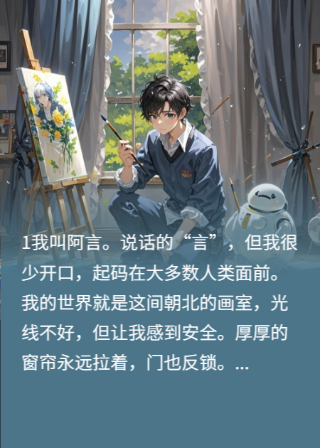 我的社恐畫室被圓萌AI入侵后