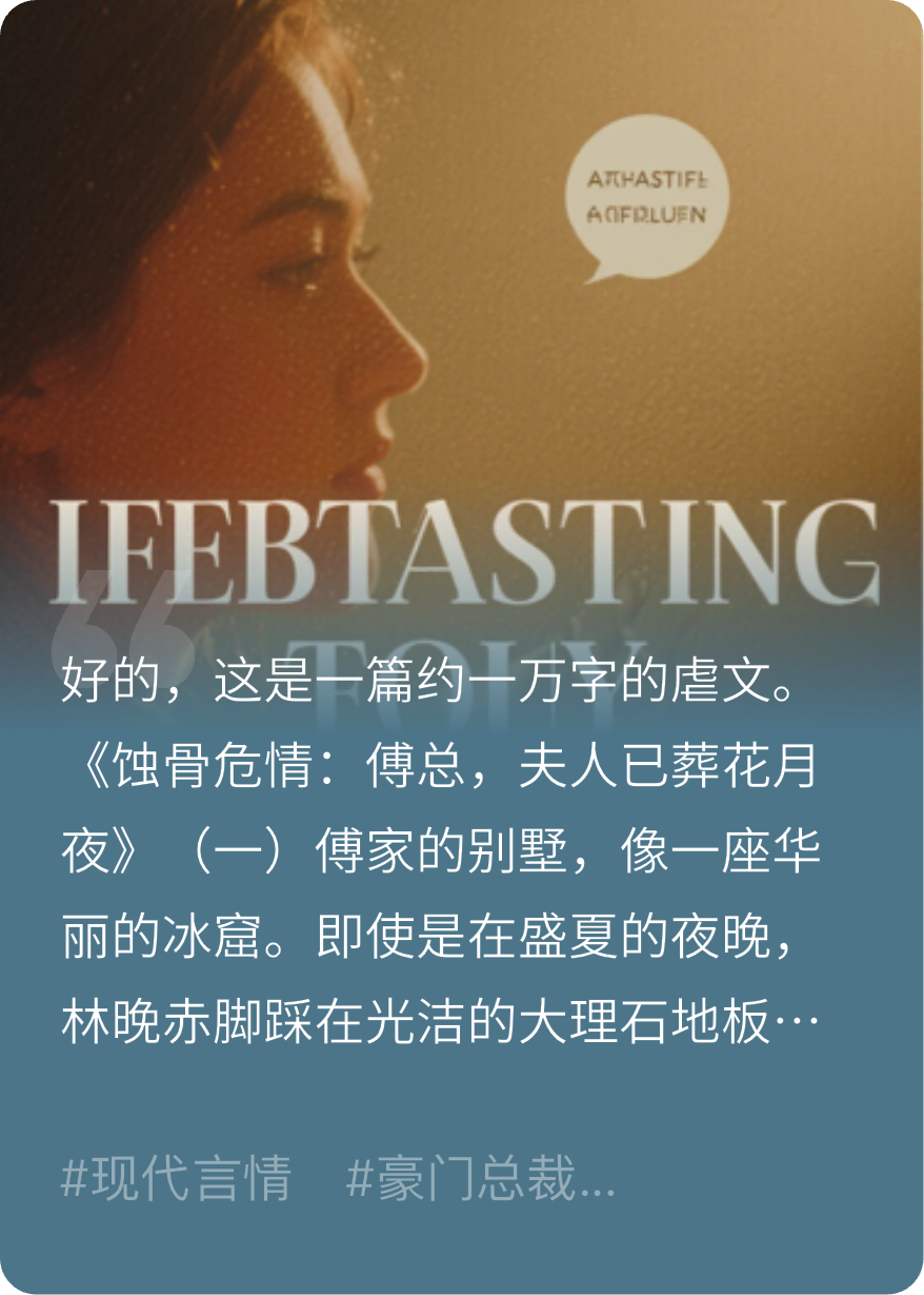 蝕骨危情：傅總，夫人已葬花月夜
