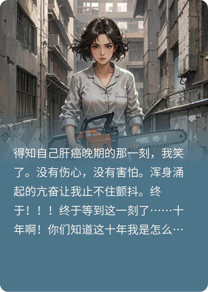 肝癌晚期我拿電鋸敲響了樓上房門