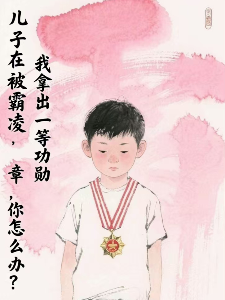 兒子在校被霸凌，我拿出一等功勛彰你怎么辦？