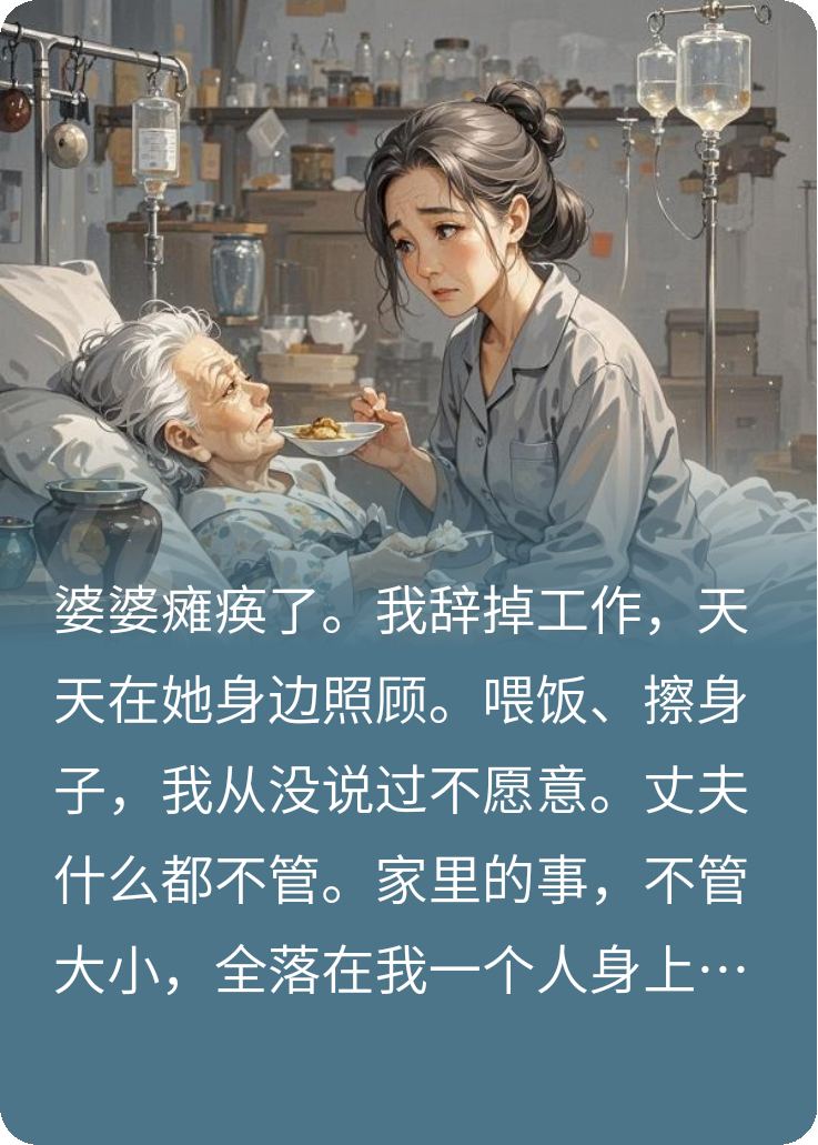 伺候癱瘓婆婆三年，她把遺產(chǎn)給侄