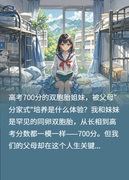 700分双胞胎姐妹的撕裂人生衍生小说