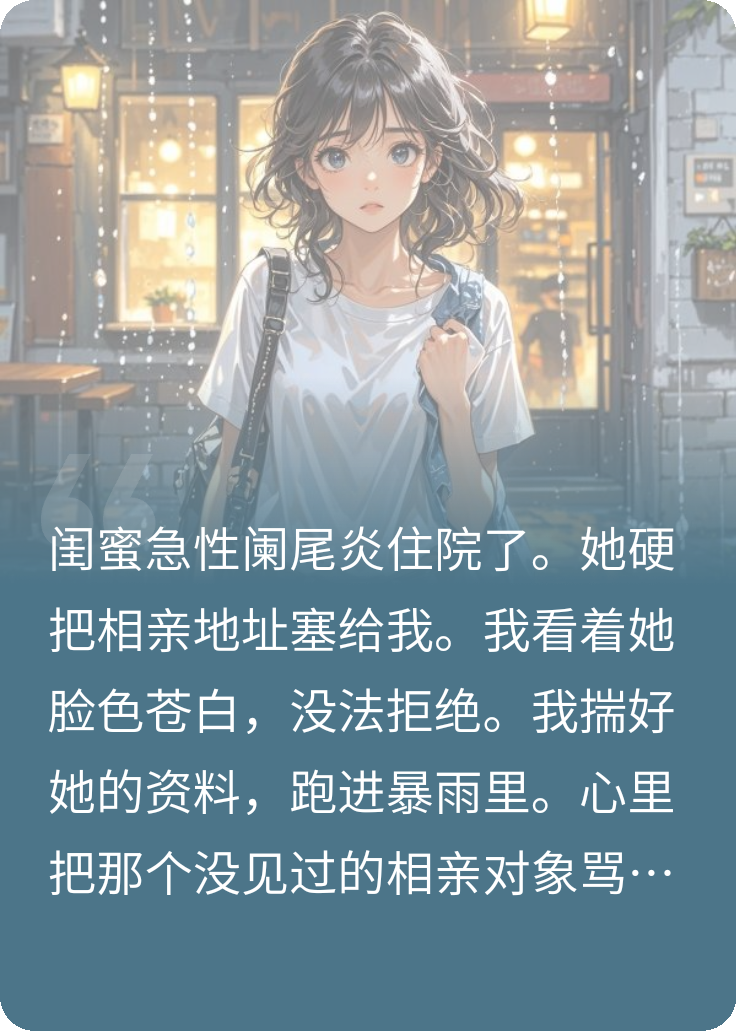 雨夜替閨蜜相親，遇頂流影帝