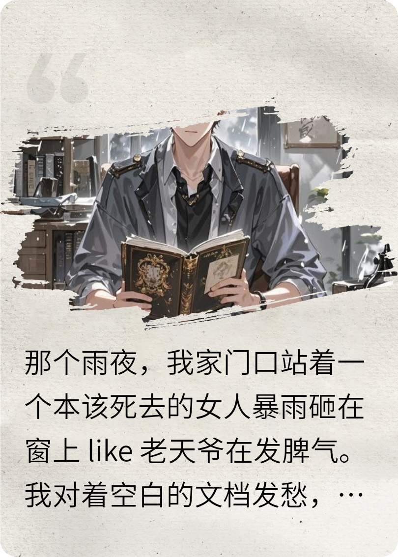 那個雨夜，我家門口站著一個本該死去的女人