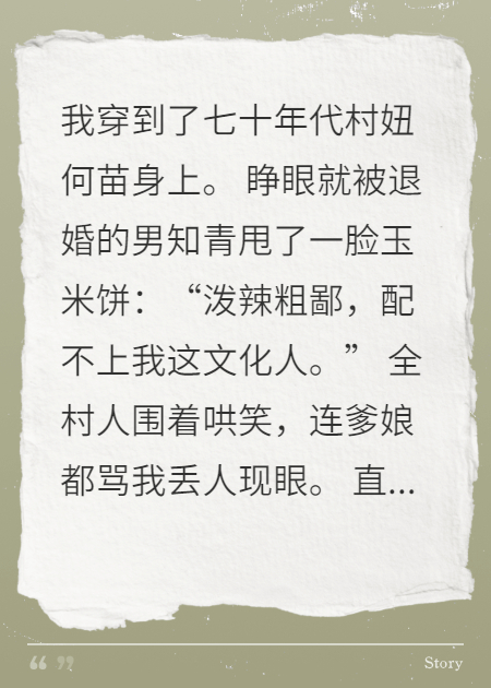 穿成知青嫌我土？高考状元震京城畅读精品正版
